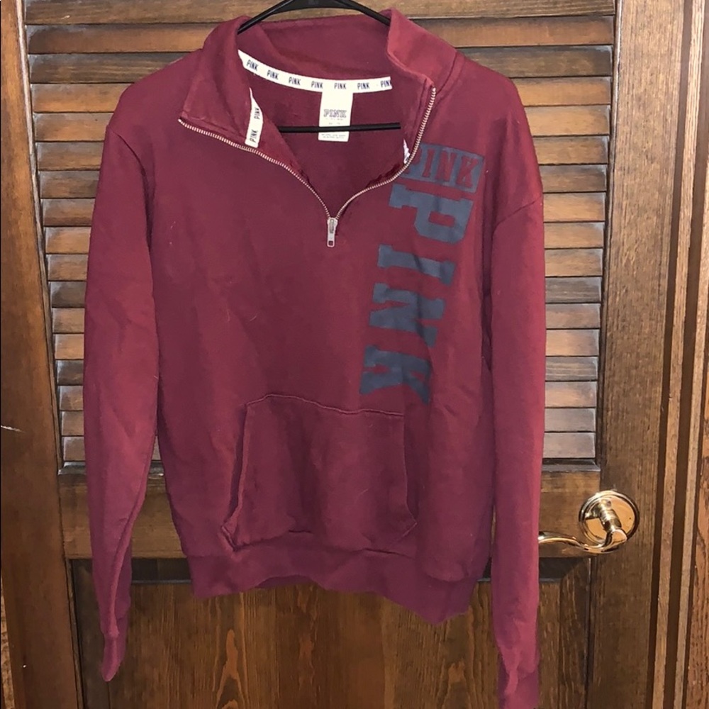 VS Pink maroon pullover